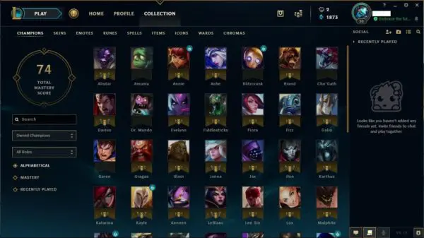 euw champion accounts