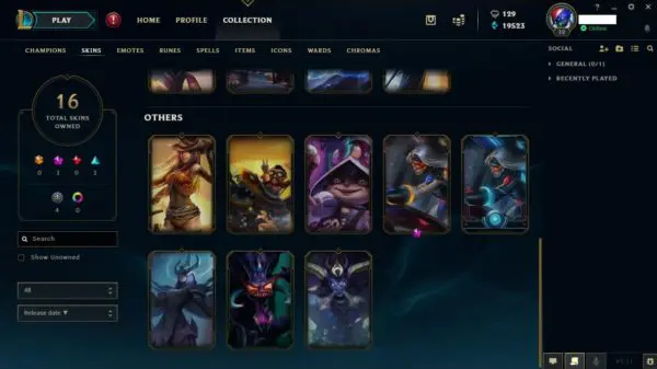 original pax sivir skin account