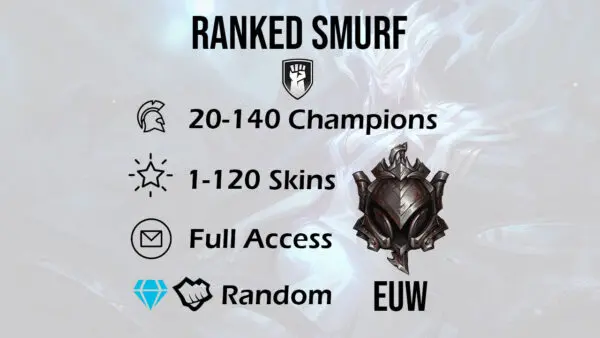 ranked euw iron lol smurf accounts hand leveled